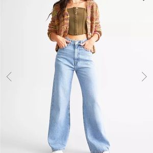 Levi’s high rise wide leg jeans